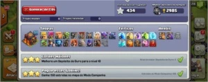 Vende-se conta no clash of clans CV 10