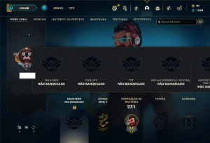 Conta Unranked com 130 Champs e 95 Skins ( MAIN JG ) - League of Legends LOL