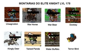 Char Tibia Knight Lvl 178 + 7,3kk + Chars Na Conta + Rk