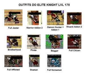 Char Tibia Knight Lvl 178 + 7,3kk + Chars Na Conta + Rk