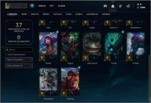 Conta lv 23 com 17 champs e 8 skins - League of Legends LOL