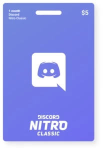 Discord Nitro Classic Mensal Gift Presente - Gift Cards