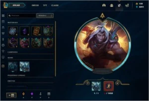 Conta Riot games com 128 skins no lol - League of Legends