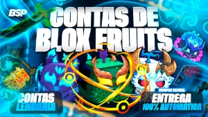 CONTA BLOX FRUITS >🔥ITENS EXCLUSIVOS + 🍏FRUTAS + ⚔️ESPADAS