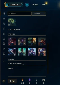 Fullacesso - Conta De 2014 - 19 Skins - Level 44 - 167 Campe - League of Legends LOL