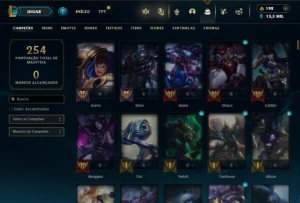 Fullacesso - Conta De 2014 - 19 Skins - Level 44 - 167 Campe - League of Legends LOL