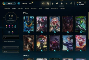 Fullacesso - Conta De 2014 - 19 Skins - Level 44 - 167 Campe - League of Legends LOL