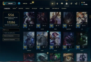 Conta Bronze 2 com TODOS os champs e 431 Skins + 7 Prestigio - League of Legends LOL