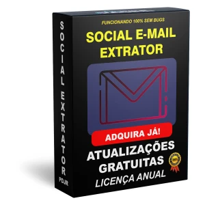 Extrator de Emails públicos de Redes Sociais - Lic Anual - Outros