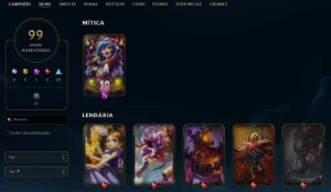 Conta League of Legends Full Acesso - 57 Champs 99 Skins LOL