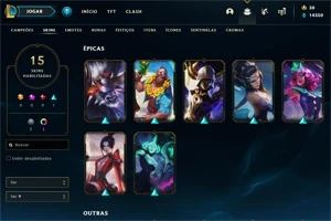 Conta Diamante 4 (60 pdl) Level 74+ - League of Legends LOL