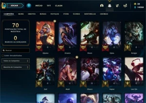 Conta Diamante 4 (60 pdl) Level 74+ - League of Legends LOL