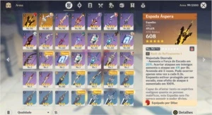 Zhongli- Diluc-  Keqing + Armas 5*/ 22k Primogens - Genshin Impact