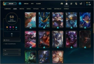 Conta prata 4 com 50 skins e 121 champs ( MAIN JG ) - League of Legends LOL