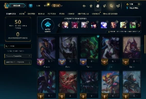 Platina 2 com 35 Champs e 9 Skins - League of Legends LOL