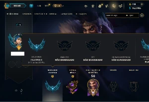 Platina 2 com 35 Champs e 9 Skins - League of Legends LOL