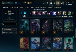 Platina 2 com 35 Champs e 9 Skins - League of Legends LOL