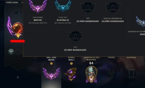 Conta Mestre Solo/duo 839Pdl Main Top - League of Legends LOL