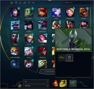 League of Legends Conta - 50 Heros + 26 Skins LOL