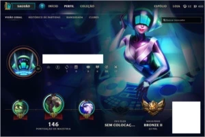 League of Legends Conta - 50 Heros + 26 Skins LOL