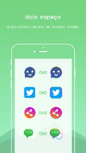 Dual Space Múltiplas app clone WhatzFacebook Intagram PRO - Outros