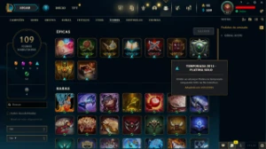 Conta LOL LVL 47 | 135 Campeões | 86 Skins | UNRANKED | 2013 - League of Legends