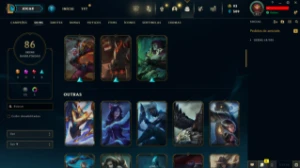 Conta LOL LVL 47 | 135 Campeões | 86 Skins | UNRANKED | 2013 - League of Legends