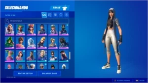 Conta fortnite, passe de batalha desde a season 4, skins...