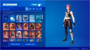 Conta fortnite, passe de batalha desde a season 4, skins...