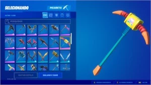 Conta fortnite, passe de batalha desde a season 4, skins...