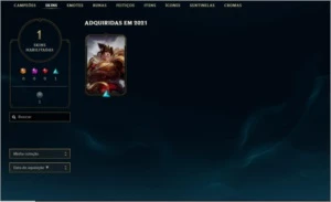 Conta G1 35 campeões no precinho. - League of Legends LOL