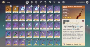 Conta Genshin AR 50 - Genshin Impact