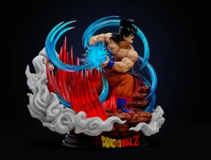 Goku Kaio-ken - Saga Saiyan  DBZ 3D STL - Outros