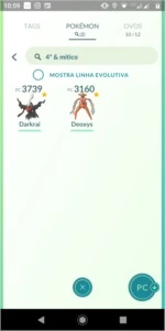 Conta level 46 quase 47 - Pokémon