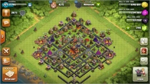 CV 10 BEM UPADO / TROPAS QUASE FULL - Clash of Clans
