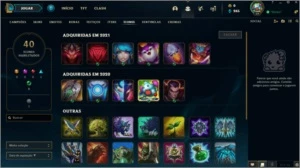 Conta D4 - 71% W/R MMR D1+ - League of Legends LOL