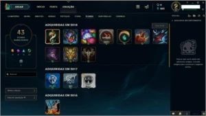 Conta UNRANKED LVL 27 + 27 Champs + 2 Skins - League of Legends LOL