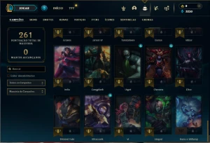 Unranked com 60 Champs e 17 Skins + 22 Espolios - League of Legends LOL