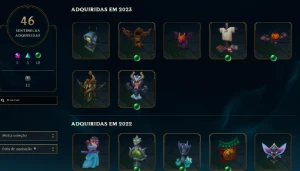 CONTA PLAT 2 / VARIAS SKINS LOL E TFT - League of Legends