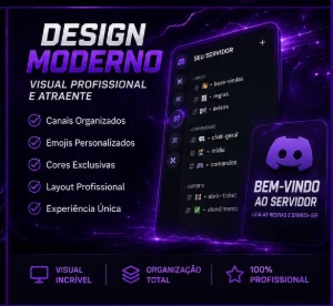 **Servidor Discord Completo + Bots + Tickets + Cargos | Entr