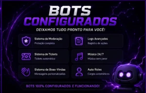 **Servidor Discord Completo + Bots + Tickets + Cargos | Entr
