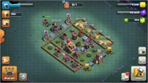 Base principal CV 9, Vila do Construtor CV 5 + 1000 gemas - Clash of Clans