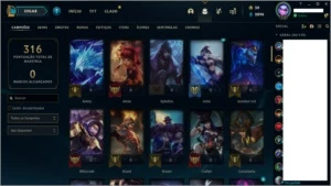 Conta League of Legends 2 Skins Gemas LOL