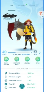 Pokemon go conta level 40 muito boa