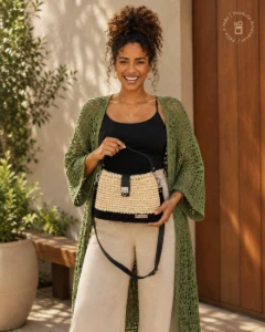 Bolsa de Crochê Daisy