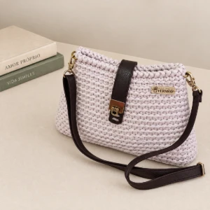 Bolsa de Crochê Daisy - Artesanato e Personalizados
