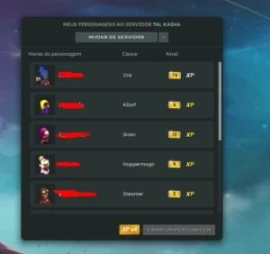 Conta 10 Personagens Nivel 200 - Escudo Hispanico Tal Kasha - Dofus