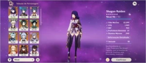 Contq Genshin Impact muitos 5* + 140 tiros