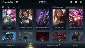 Conta Wild Rift 11 skins (2 lendárias) - League of Legends: Wild Rift LOL WR