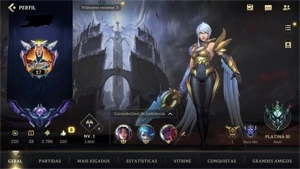 Conta Wild Rift 11 skins (2 lendárias) - League of Legends: Wild Rift LOL WR